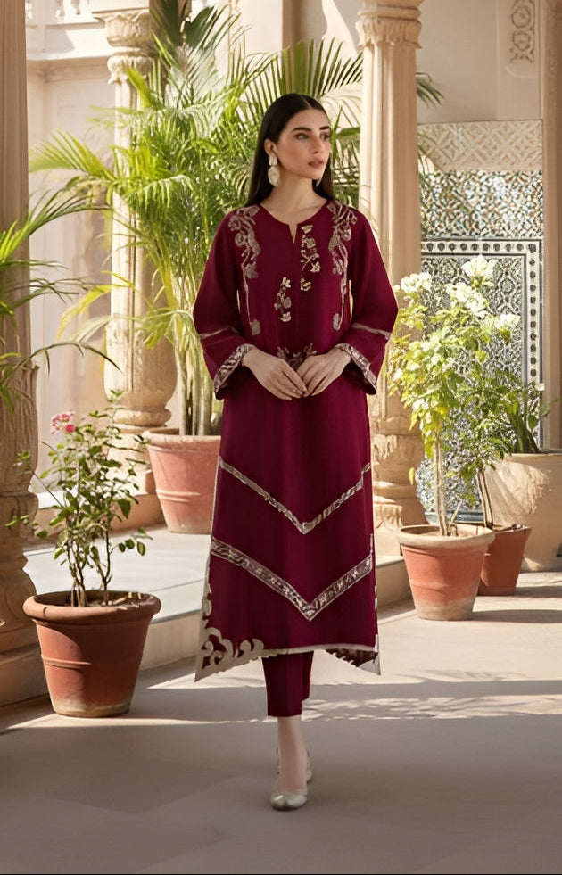 Premium Embroidered Lawn 2-Piece Suit
