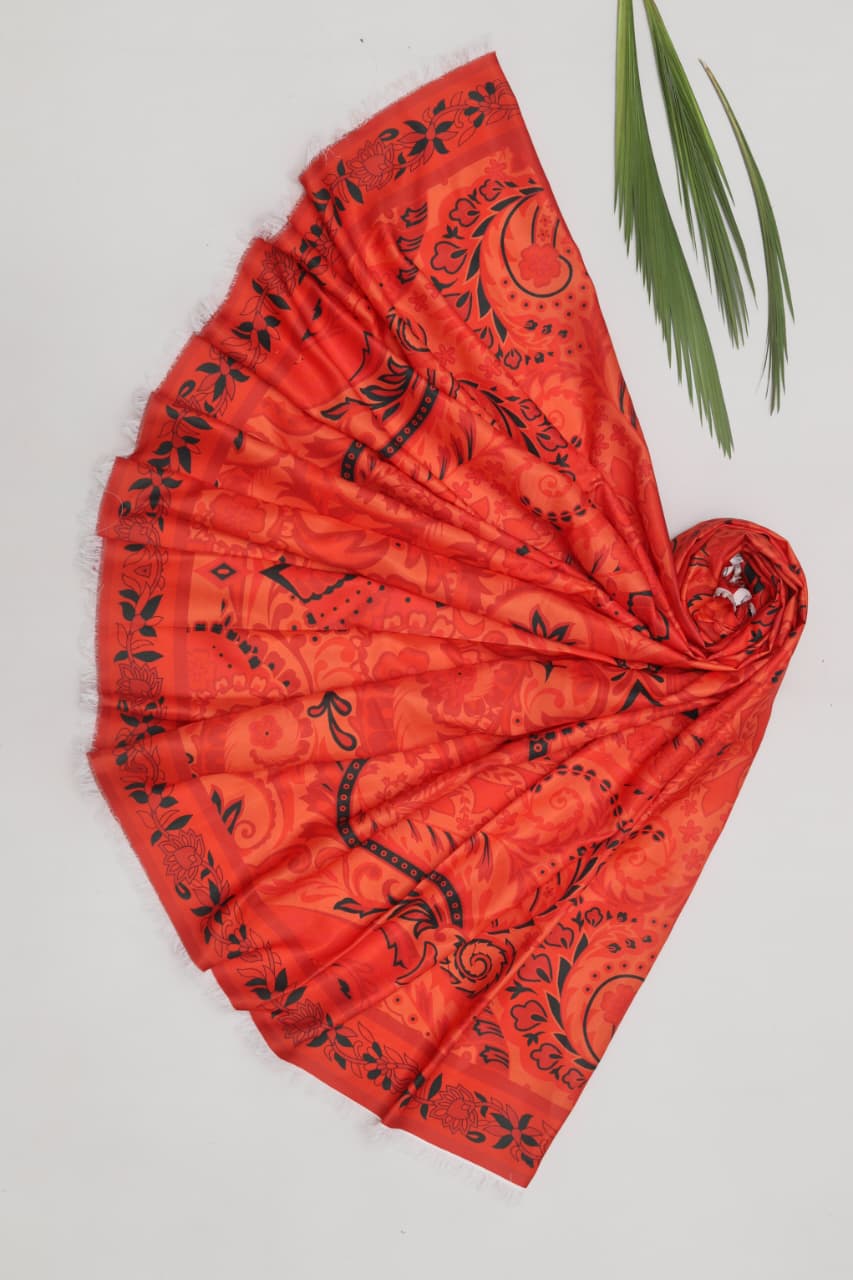 Maria B Dhanak Embroidered 3-Piece Suit