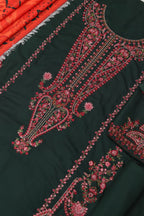Maria B Dhanak Embroidered 3-Piece Suit
