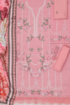 Maria B Dhanak Embroidered 3-Piece Suit