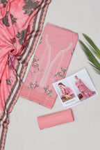 Maria B Dhanak Embroidered 3-Piece Suit