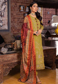 Maria B Dhanak Embroidered 3-Piece Suit