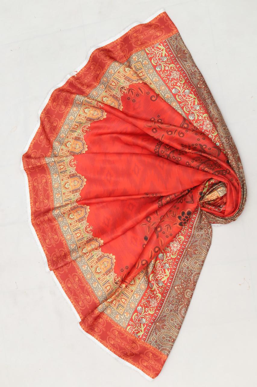 Maria B Dhanak Embroidered 3-Piece Suit