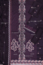 Maria B Dhanak Embroidered 3-Piece Suit