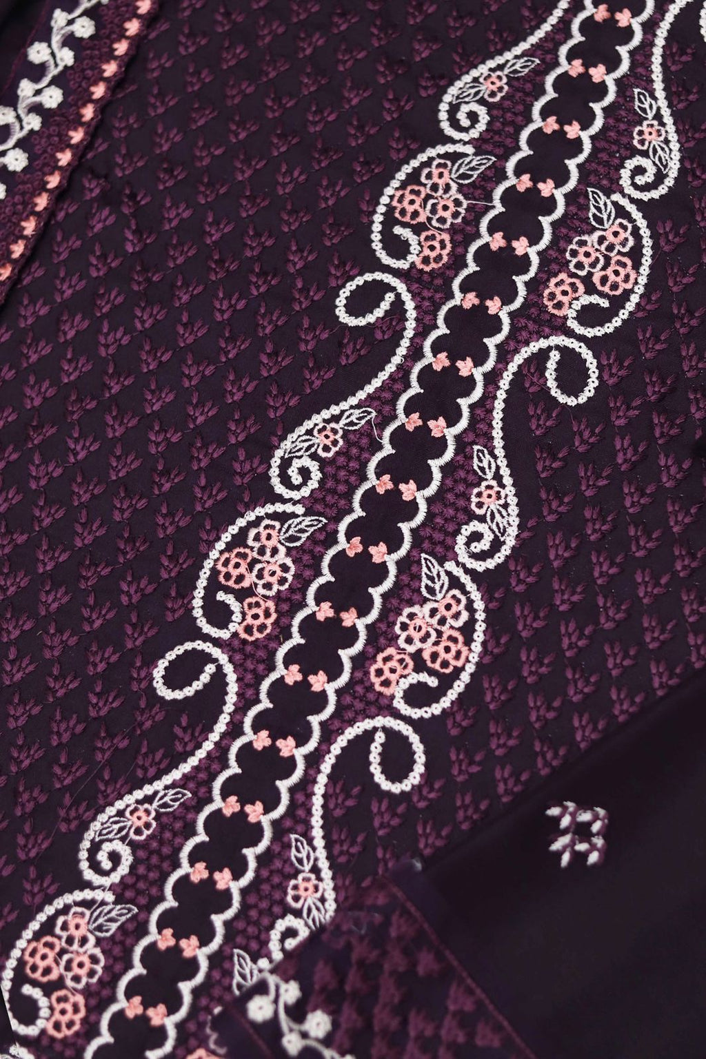 Maria B Dhanak Embroidered 3-Piece Suit