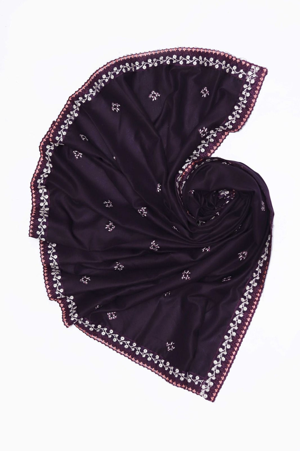 Maria B Dhanak Embroidered 3-Piece Suit