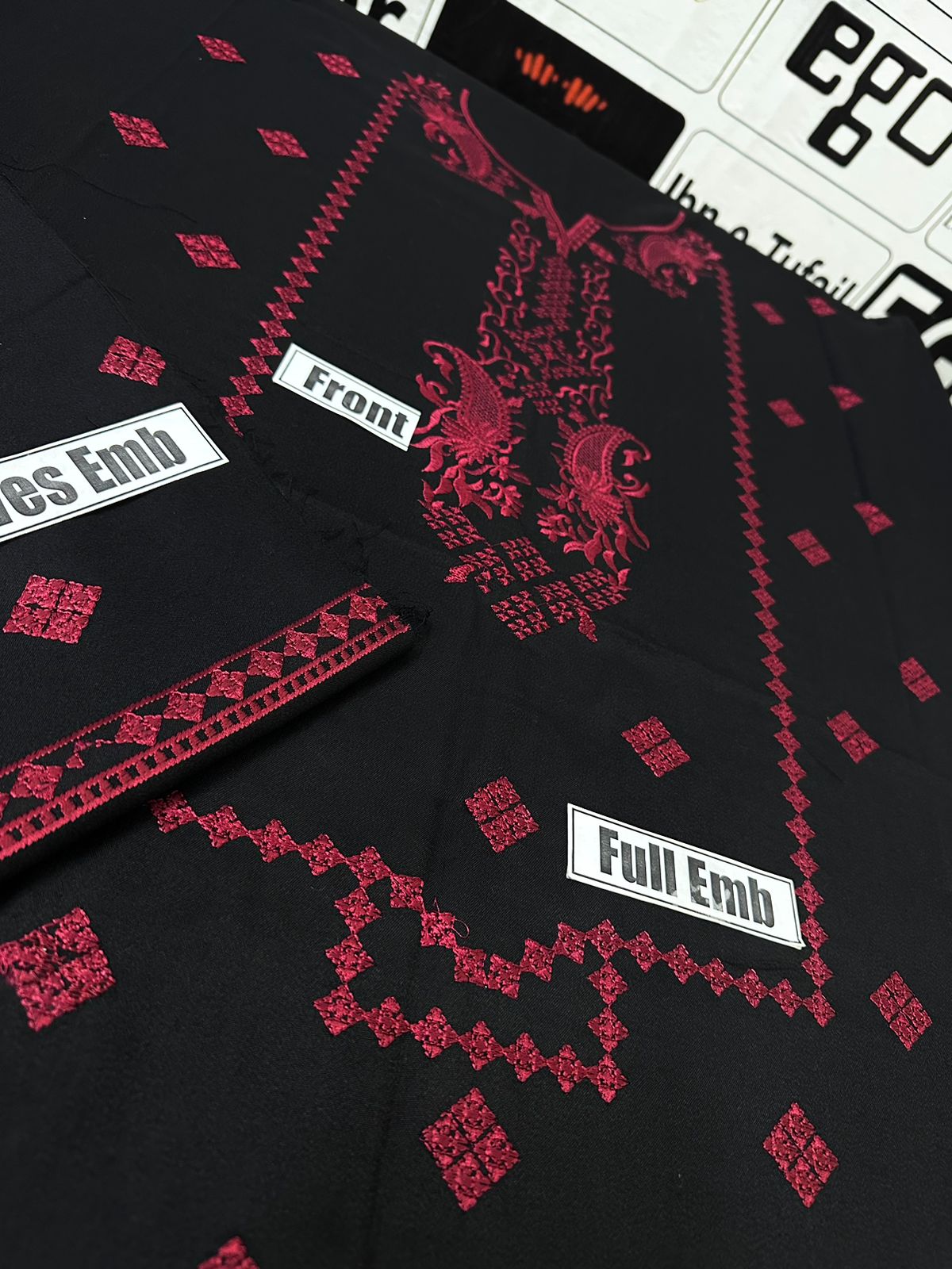 Dhanak Embroidered 2-Piece Suit