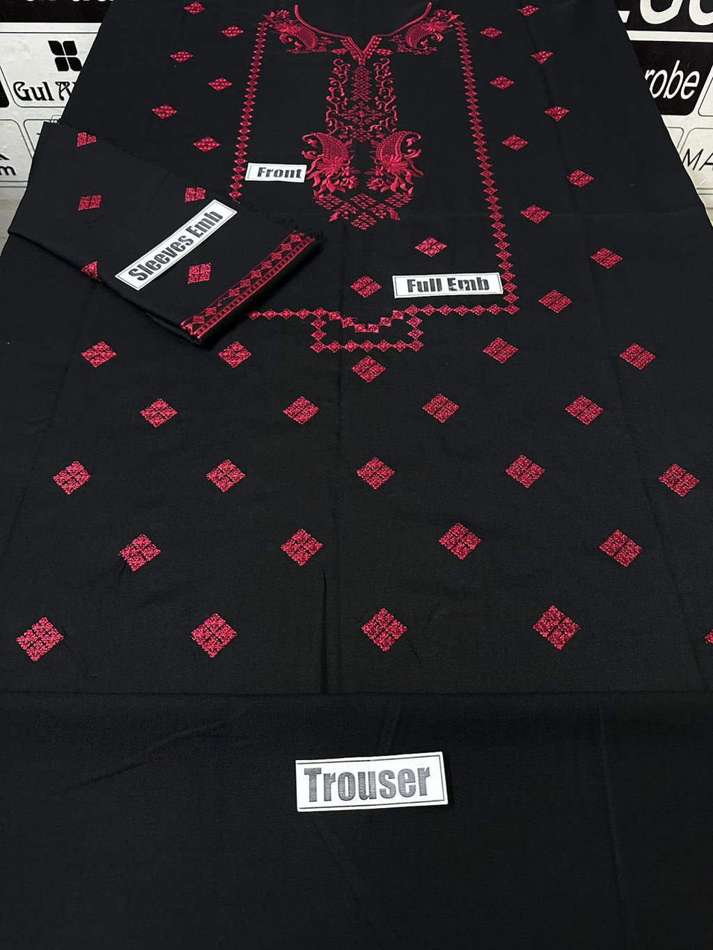 Dhanak Embroidered 2-Piece Suit