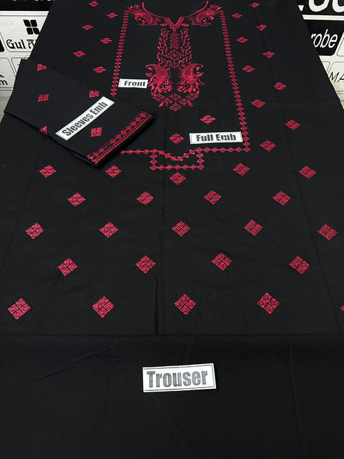 Dhanak Embroidered 2-Piece Suit