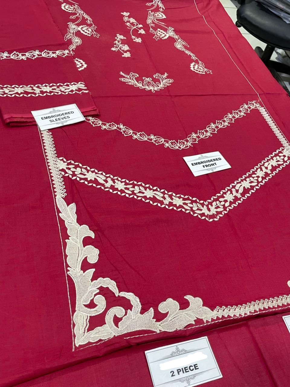 Dhanak Embroidered 2-Piece Suit