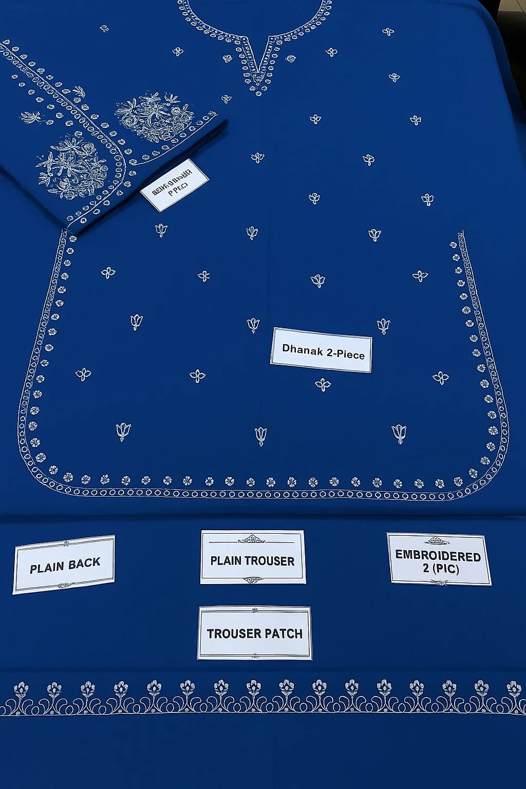 Dhanak Embroidered 2-Piece Suit