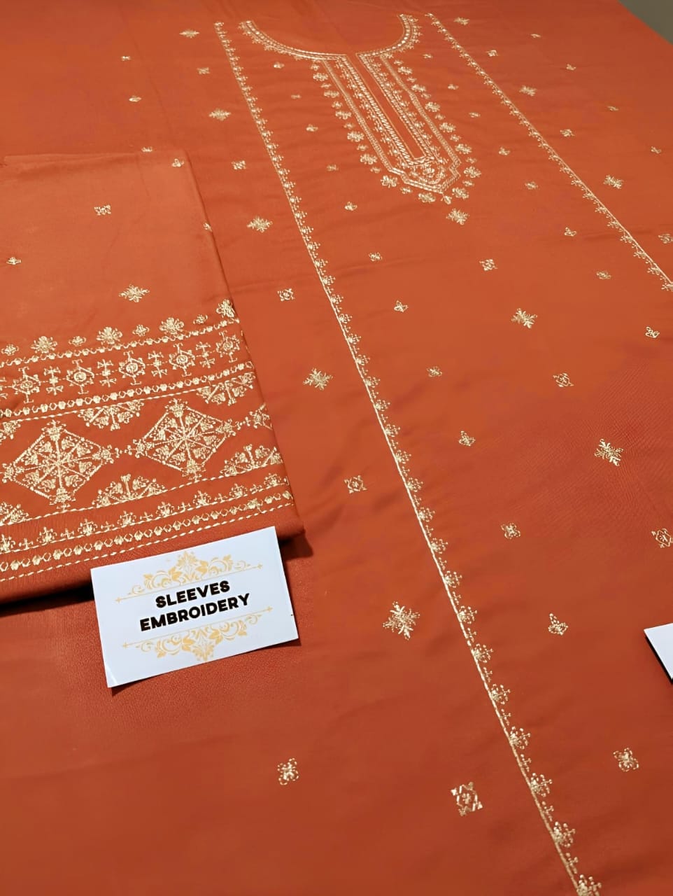 Dhanak Embroidered 2-Piece Suit