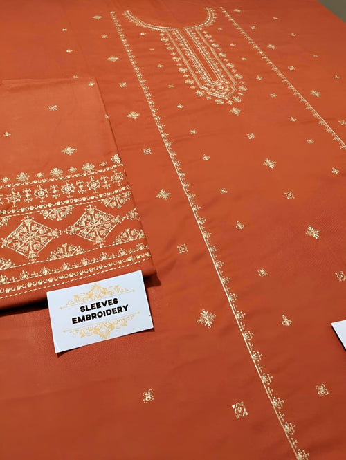 Dhanak Embroidered 2-Piece Suit