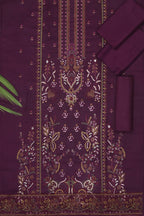 Maria B Dhanak Embroidered 3-Piece Suit