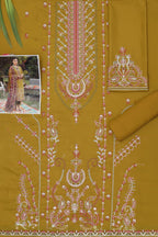 Maria B Dhanak Embroidered 3-Piece Suit