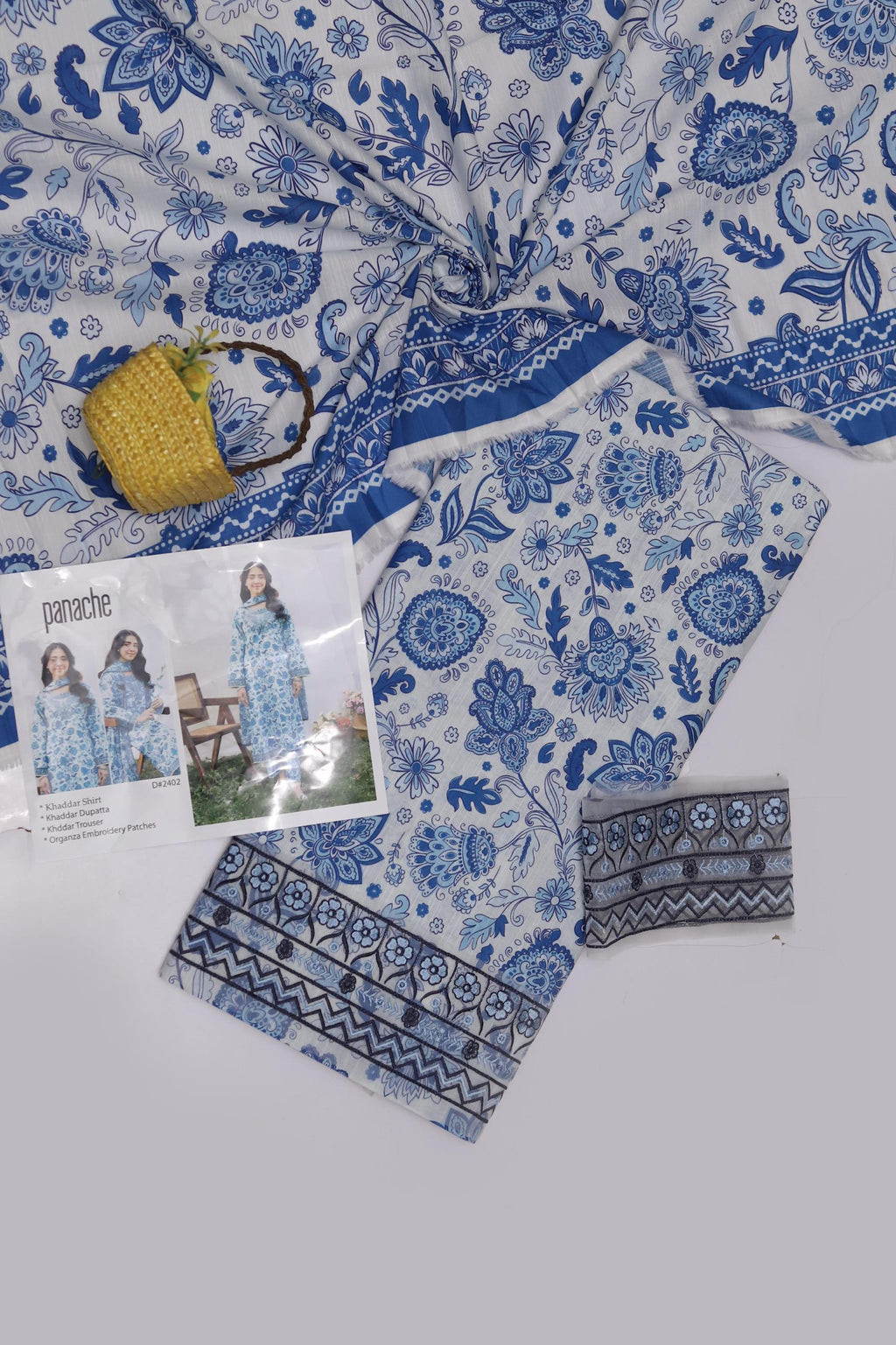 Maria B M-Prints Slub Khaddar Digital 3-Piece