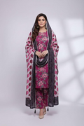 Premium Slub Khaddar Printed 3-Piece Suit