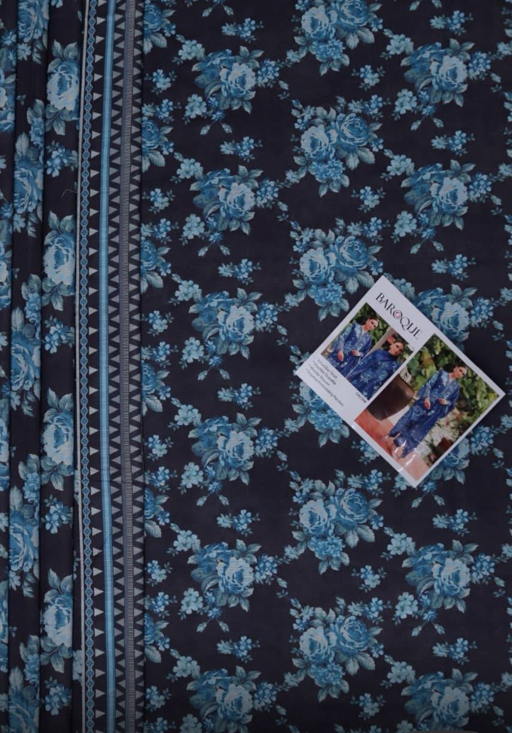 Premium Slub Khaddar Printed 3-Piece Suit