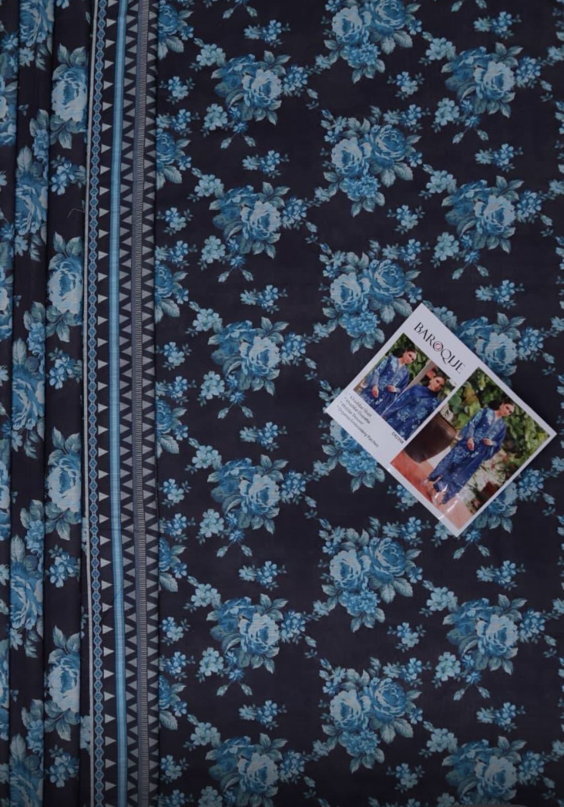 Premium Slub Khaddar Printed 3-Piece Suit