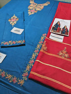 Dhanak Embroidered 3-Piece Suit