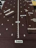 Dhanak Embroidered 3-Piece Suit