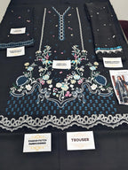 Dhanak Embroidered 3-Piece Suit