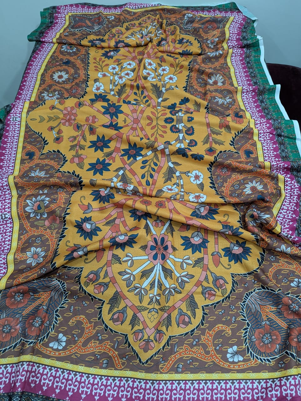 Dhanak Embroidered 3-Piece Suit