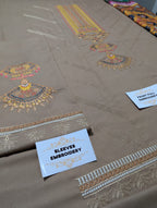 Dhanak Embroidered 3-Piece Suit