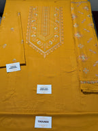 Dhanak Embroidered 3-Piece Suit