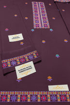 Dhanak Embroidered 3-Piece Suit