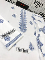 Dhanak Embroidered 3-Piece Suit