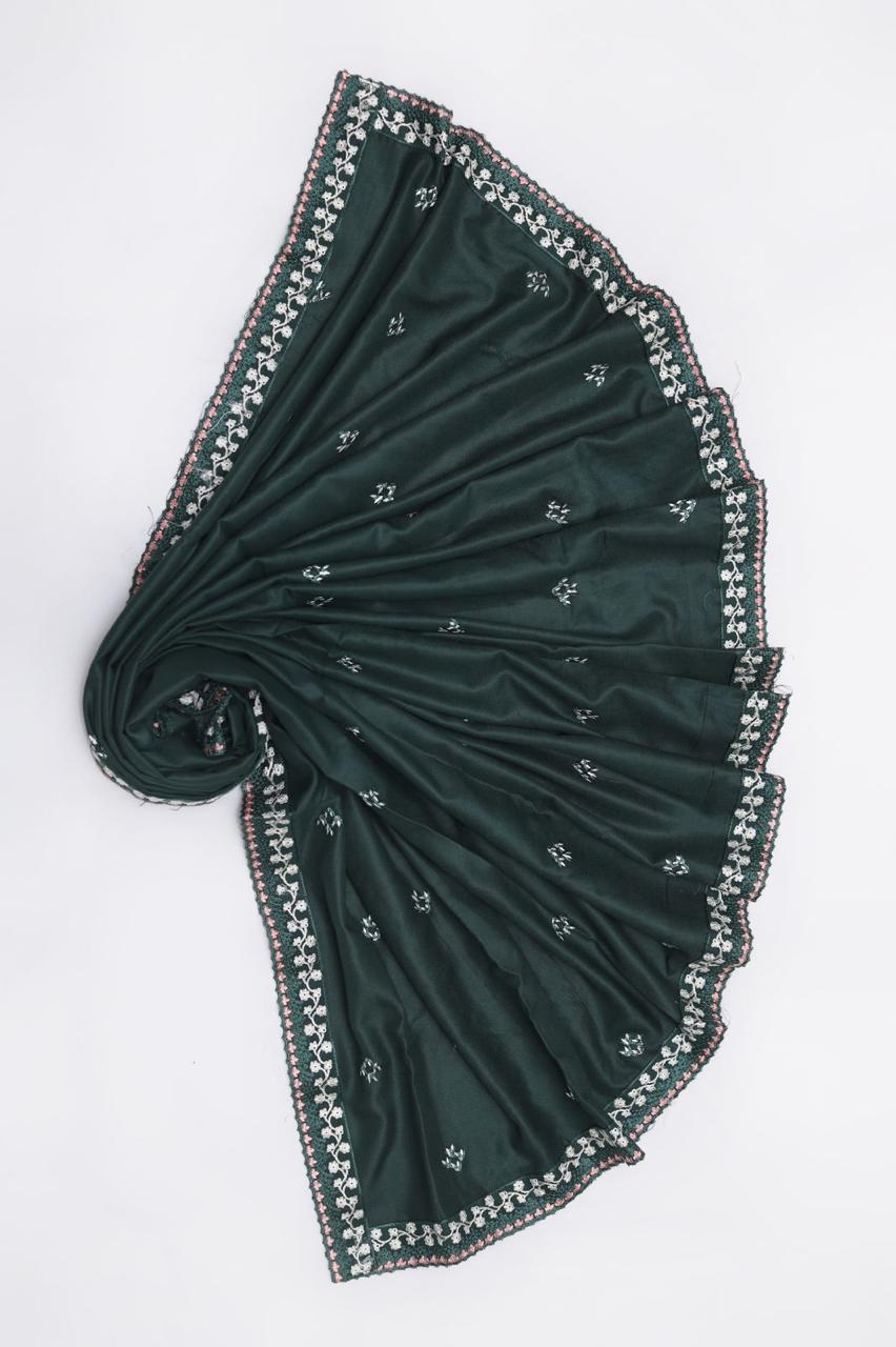 Maria B Dhanak Embroidered 3-Piece Suit