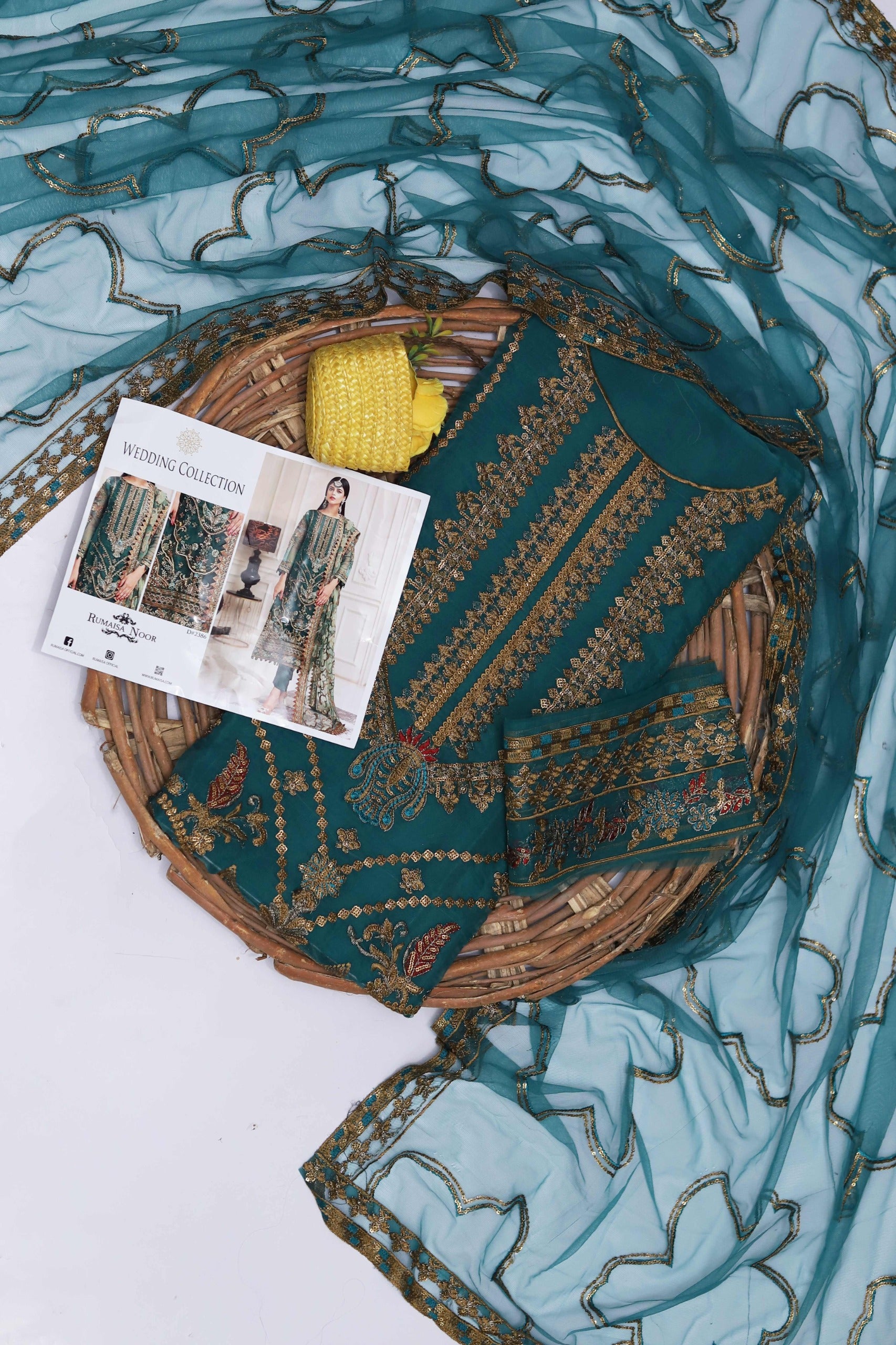 Organza Sequins Party Wear Suit