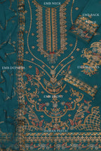 Organza Sequins Party Wear Suit