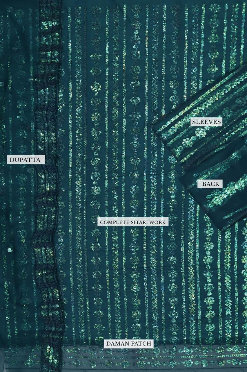 Luxury Net Sequins Party Wear – 3PC