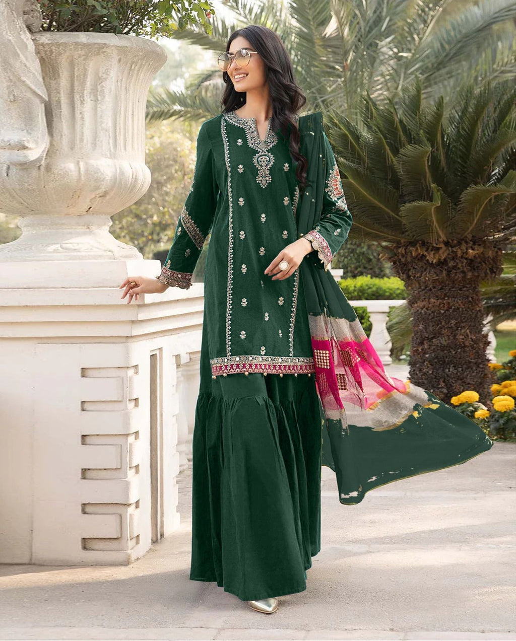 Maria B Lawn Embroidered 3-Piece Suit