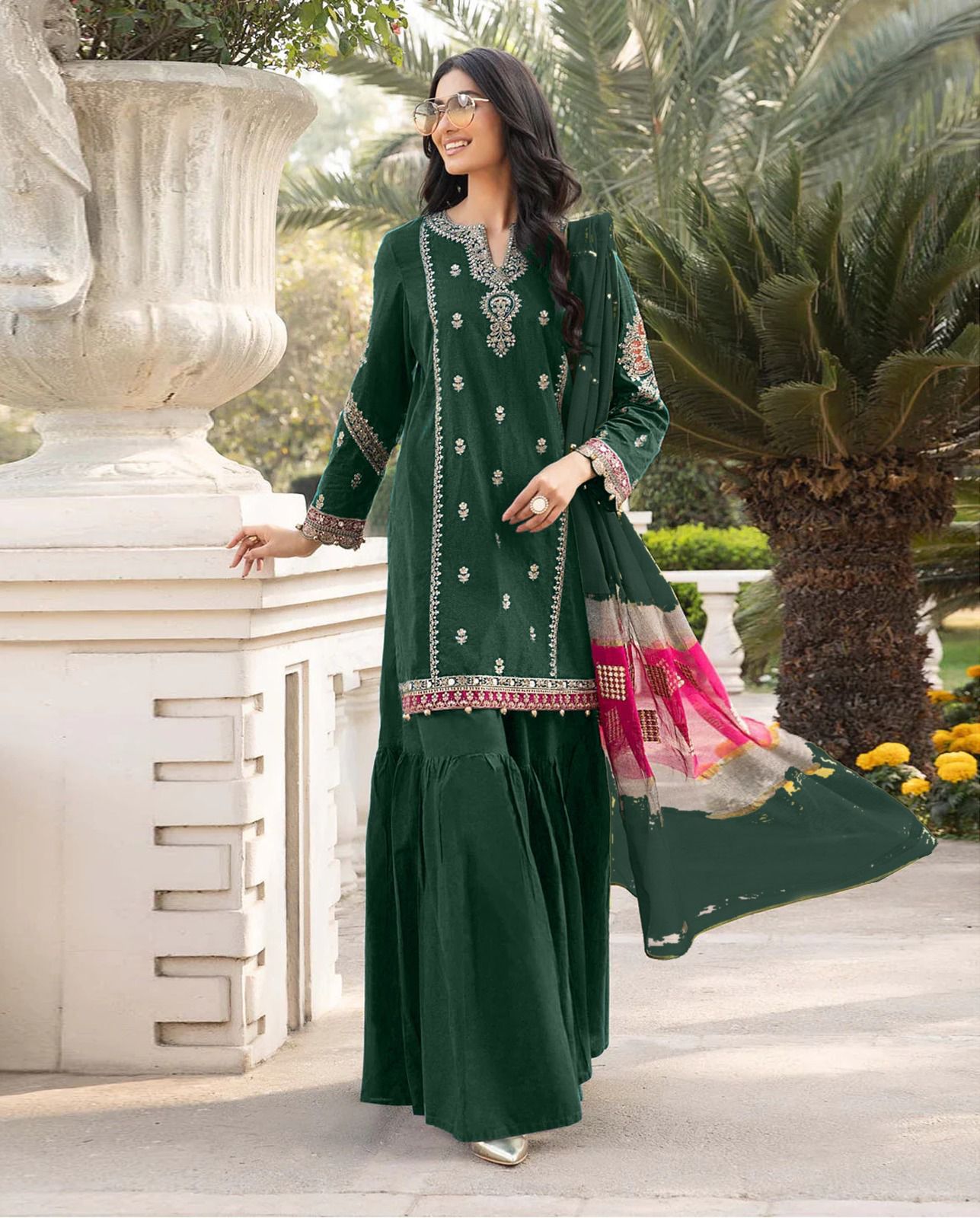 Maria B Lawn Embroidered 3-Piece Suit