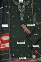 Maria B Lawn Embroidered 3-Piece Suit