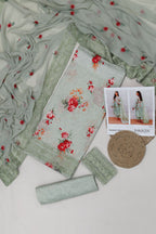 Premium Lawn 3-Piece Suit with Chiffon Dupatta