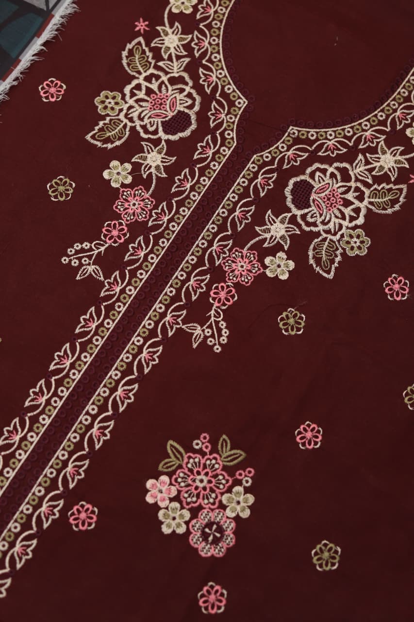 Maria B Lawn Embroidered 3-Piece Suit