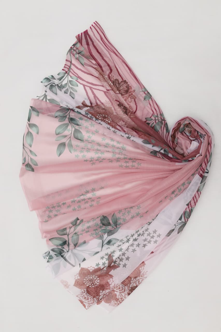 Premium Lawn 3-Piece Suit with Chiffon Dupatta