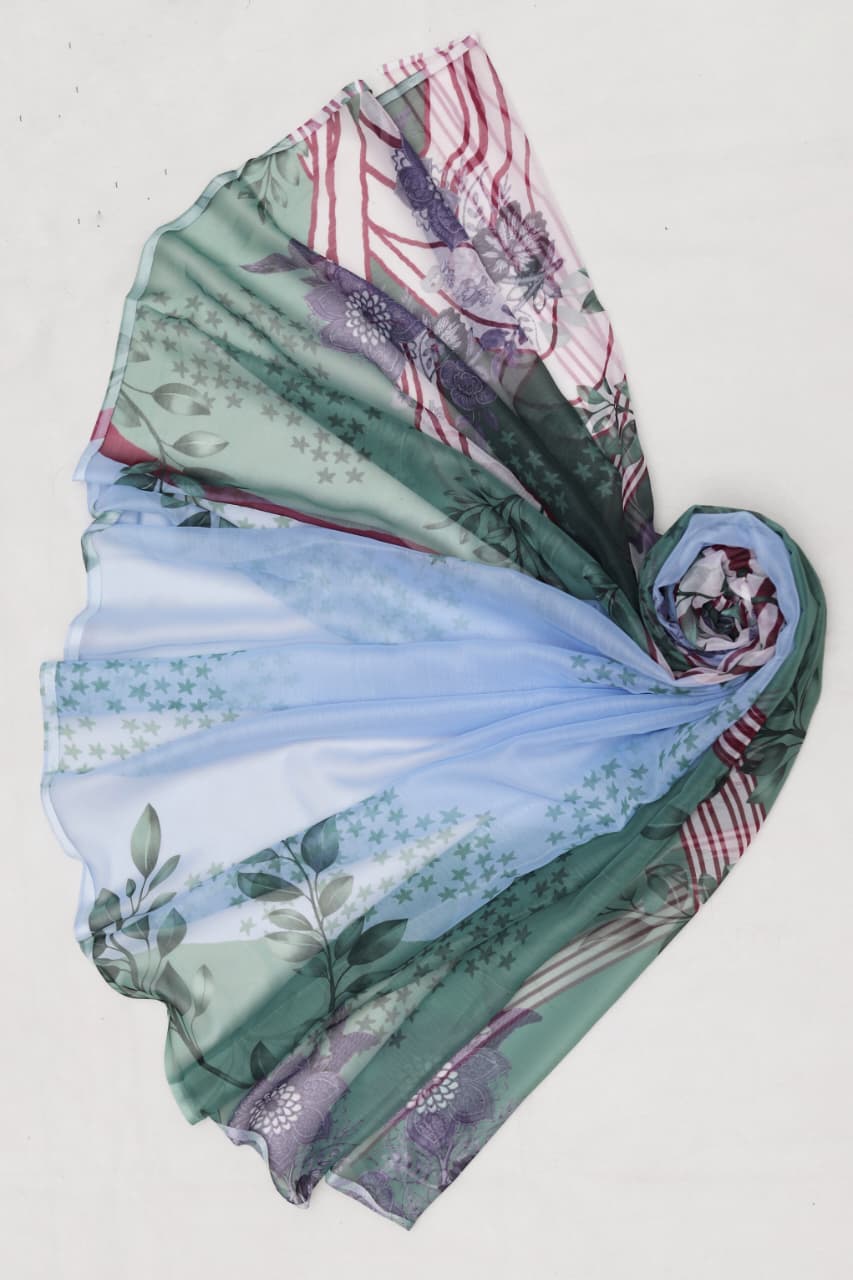 Premium Lawn 3-Piece Suit with Chiffon Dupatta