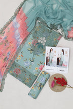 Premium Lawn 3-Piece Suit with Chiffon Dupatta