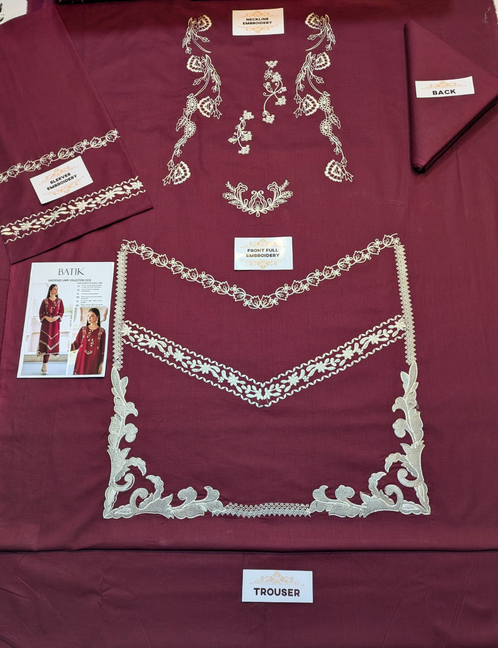 Premium Embroidered Lawn 2-Piece Suit