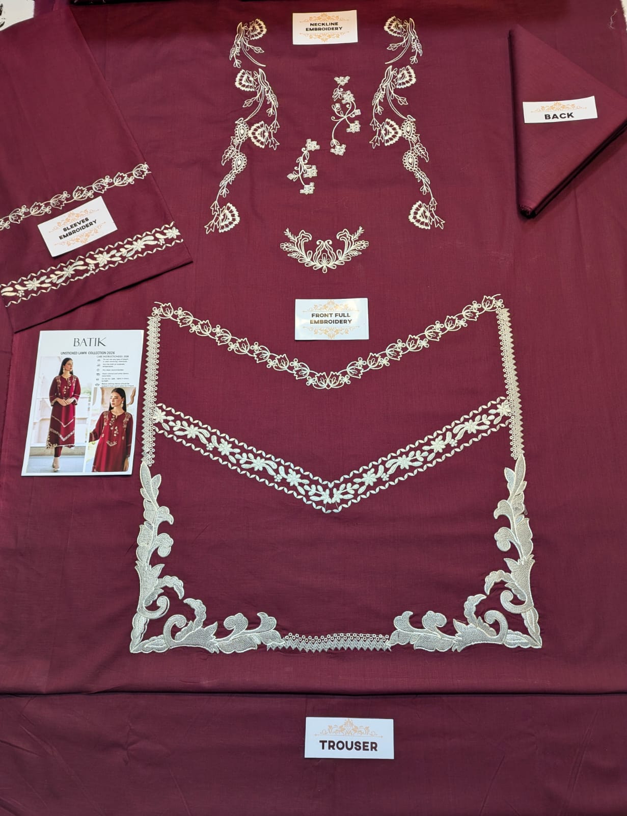 Premium Embroidered Lawn 2-Piece Suit