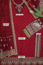 Maria B Luxury Sequins Organza 3-Piece Suit