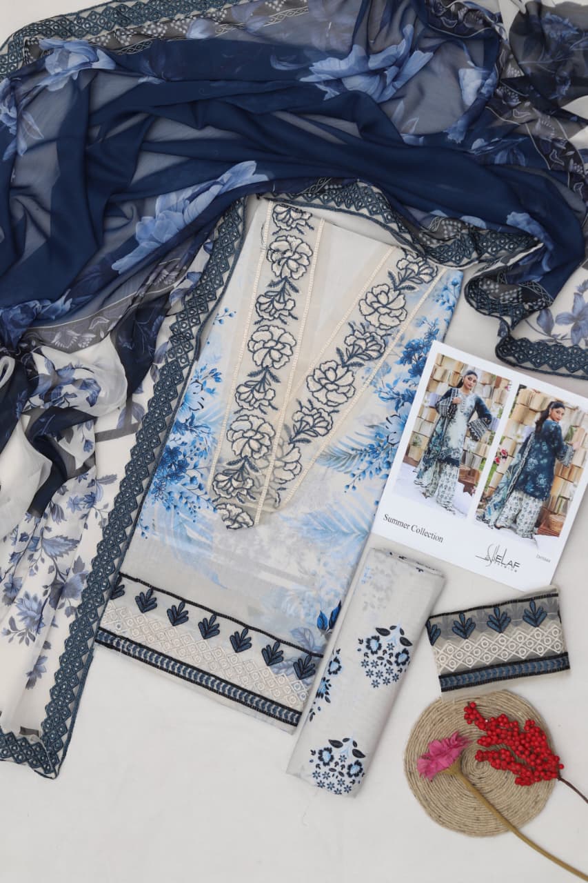 Summer Premium Lawn 3-Piece Suit