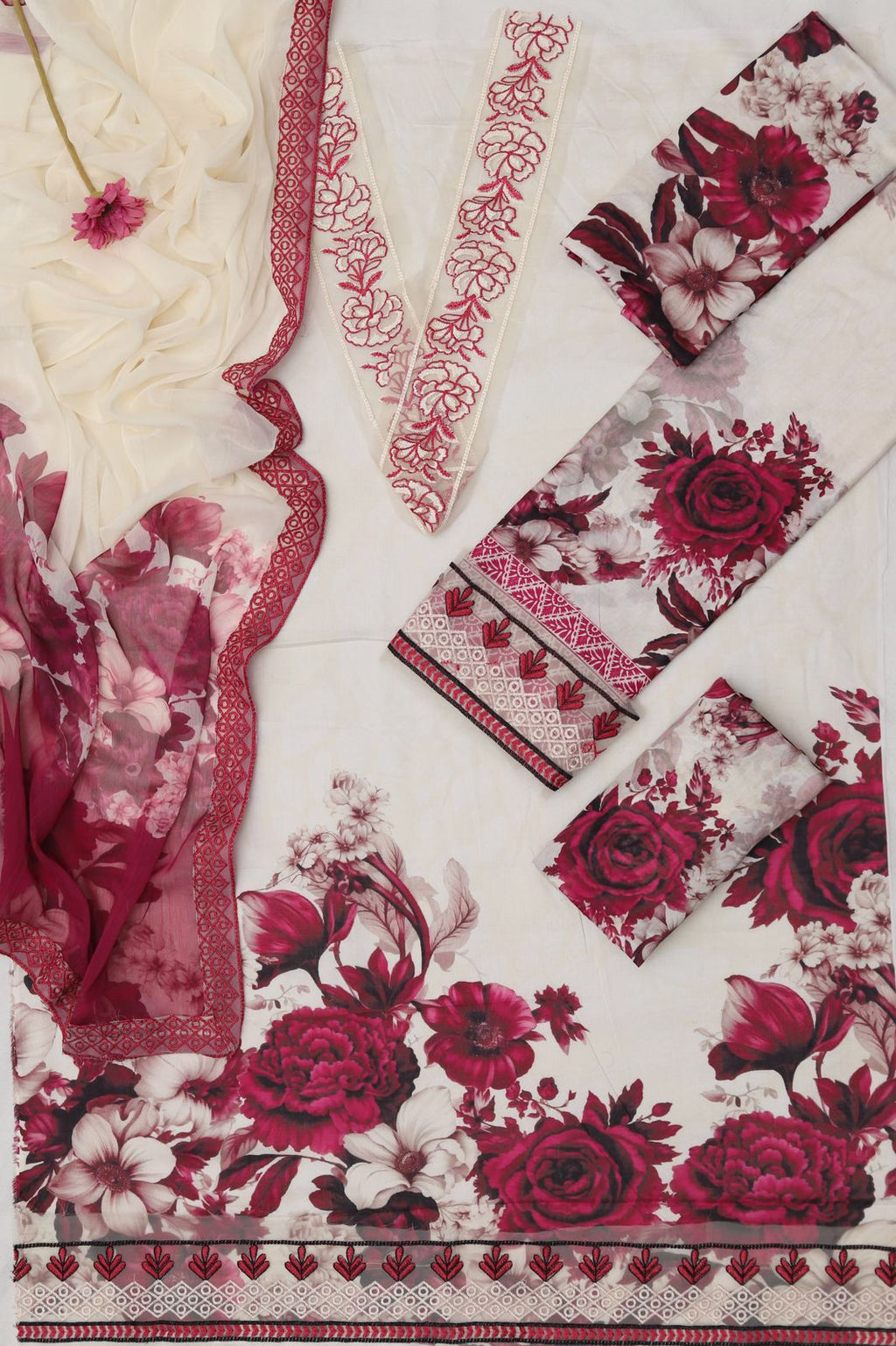 Summer Premium Lawn 3-Piece Suit