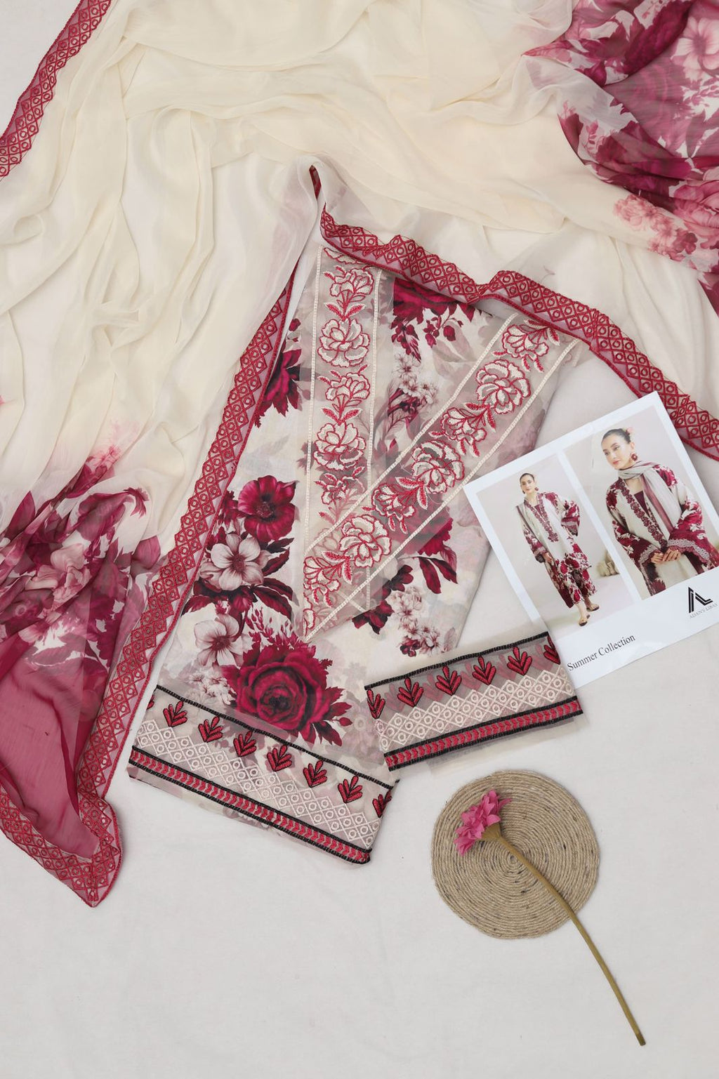 Summer Premium Lawn 3-Piece Suit