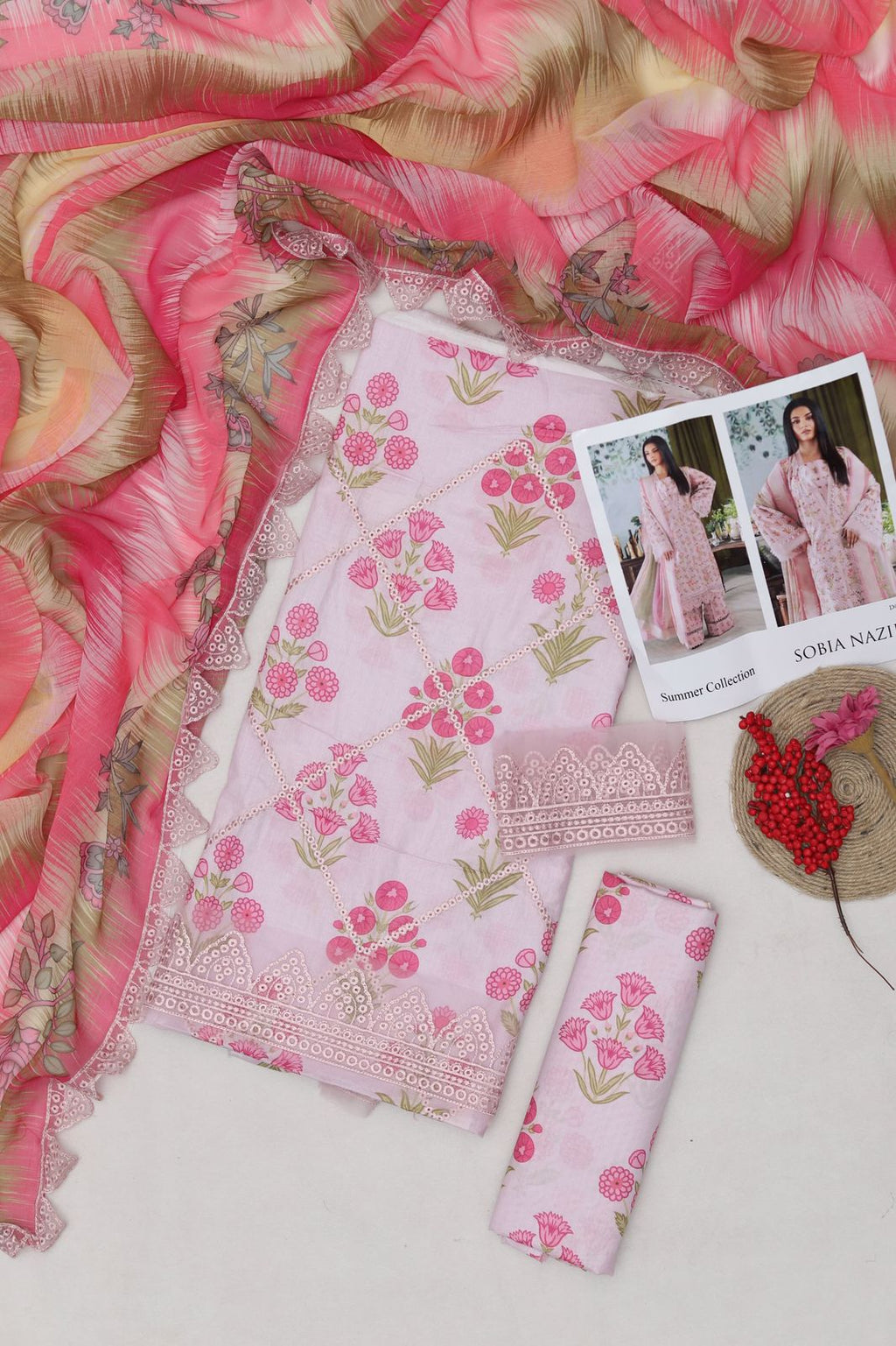 Summer Premium Lawn 3-Piece Suit